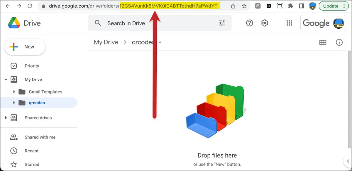 Grabbing the folder ID