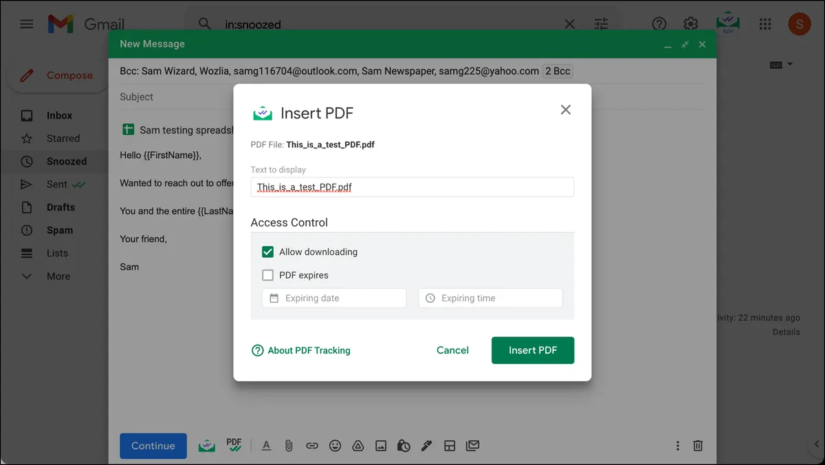 Mailtrack's PDF tracking