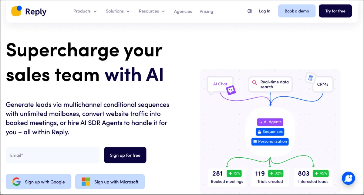 Reply's homepage