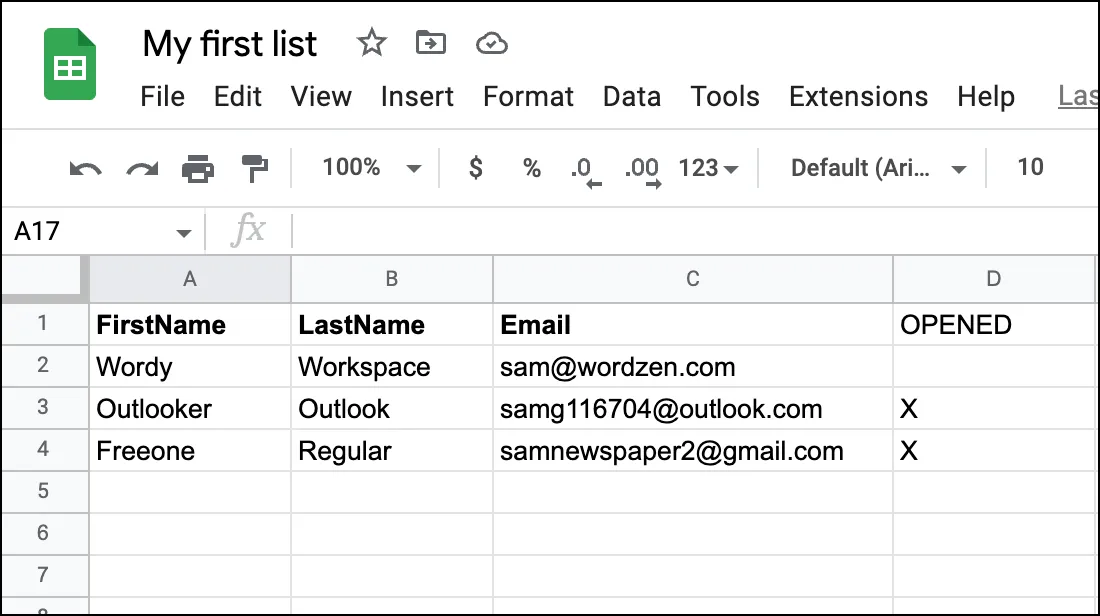 Reporting updated after multiple lists in campaign