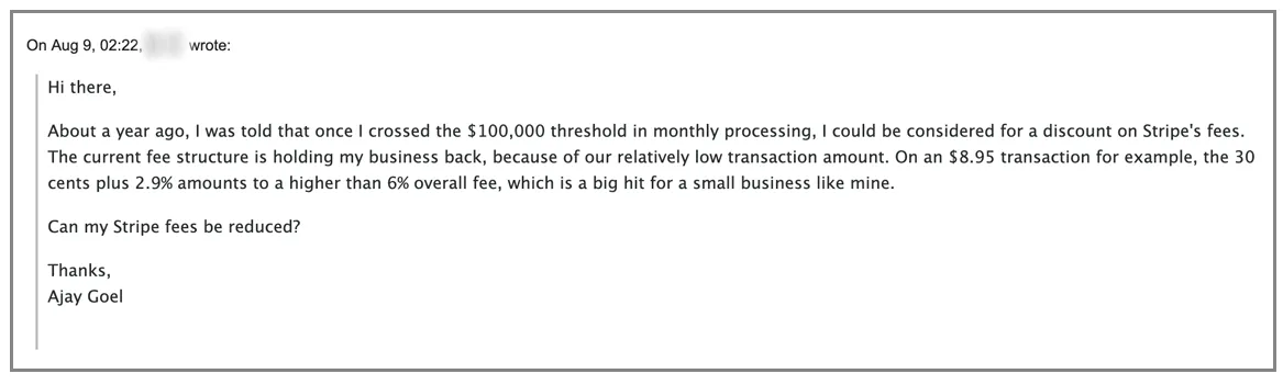 Stripe Support email 3