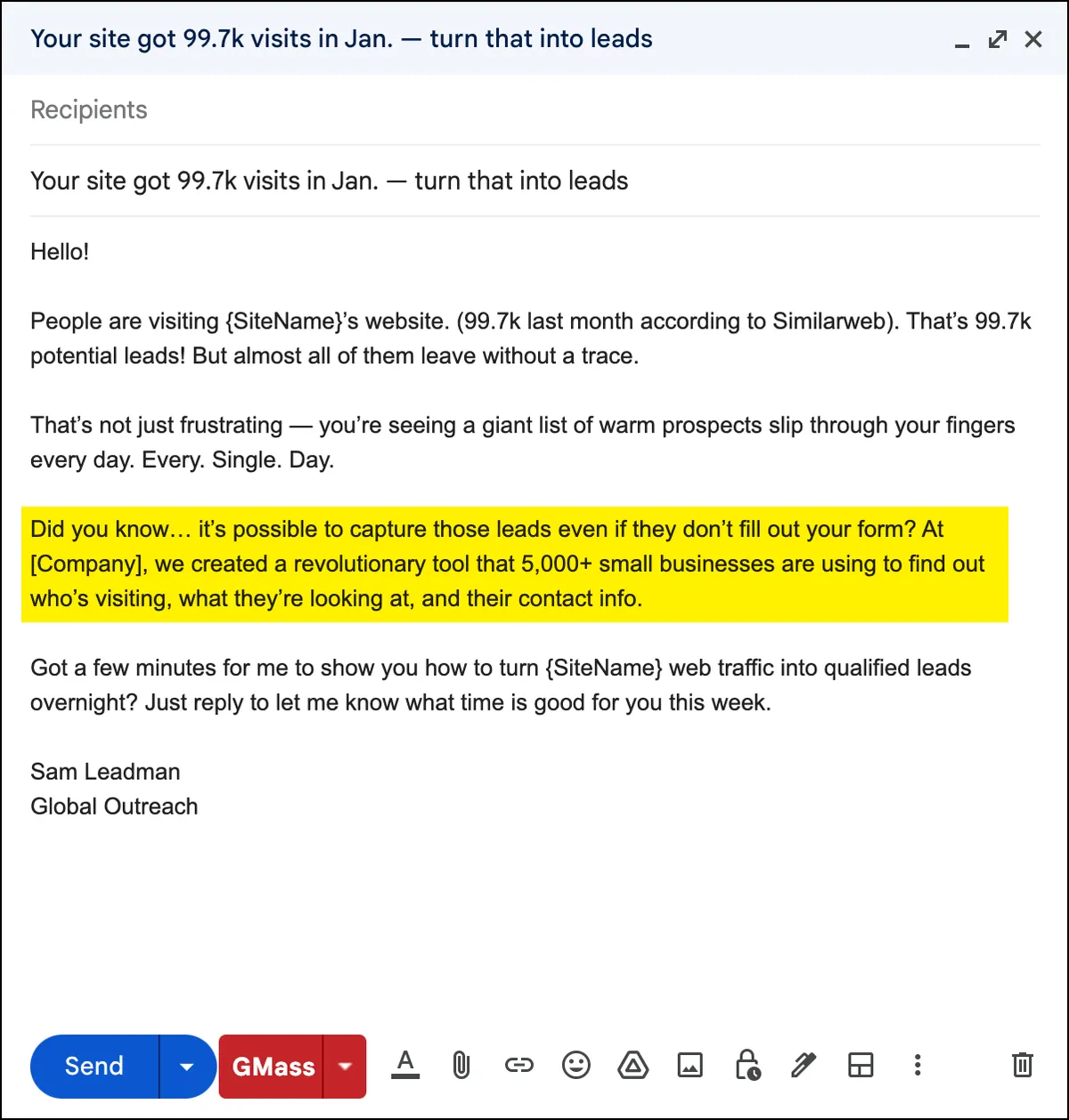 My PAS copywriting with a better solve section