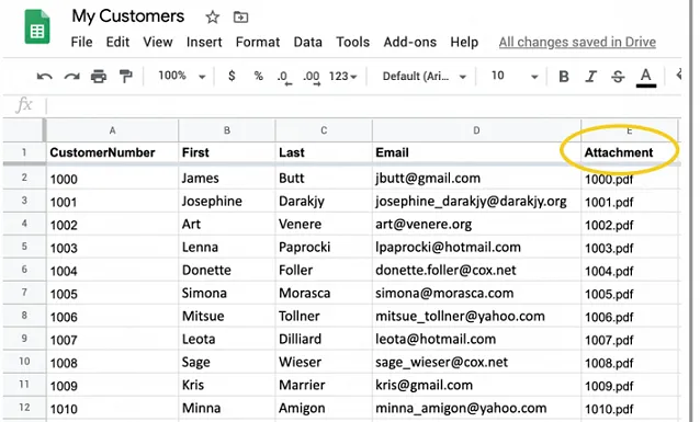 Set up your Google Spreadsheet