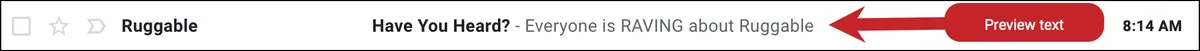 Ruggable preview text
