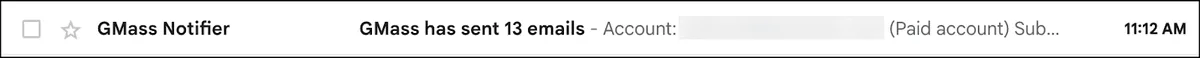 Notifications about the recurrence