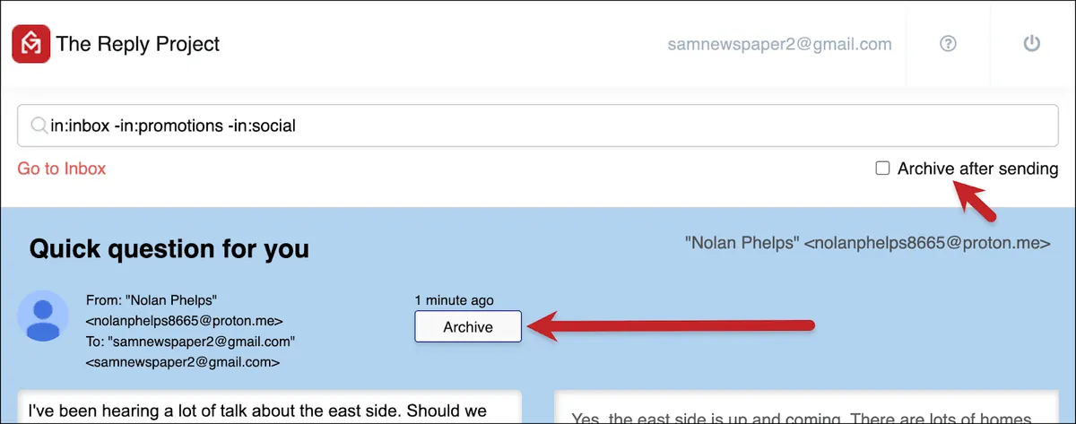 Archive messages