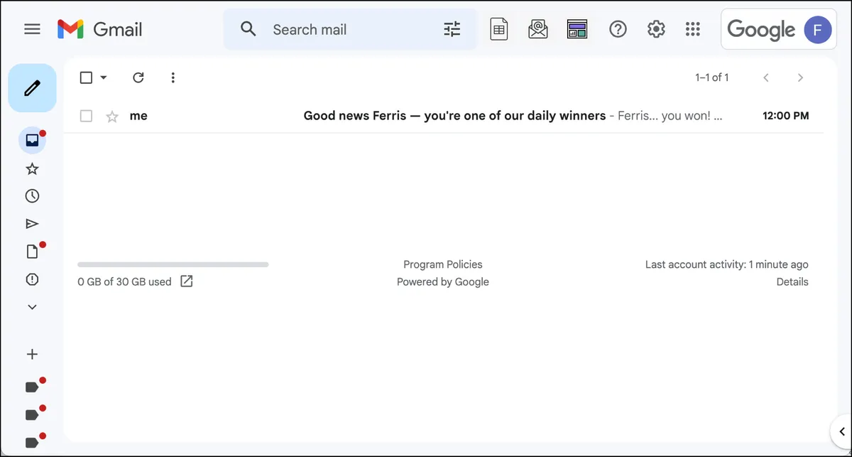 You receive the first-ever campaign send
