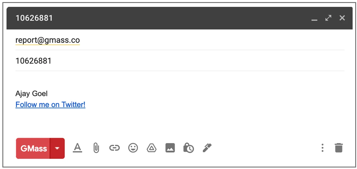 request a campaign report