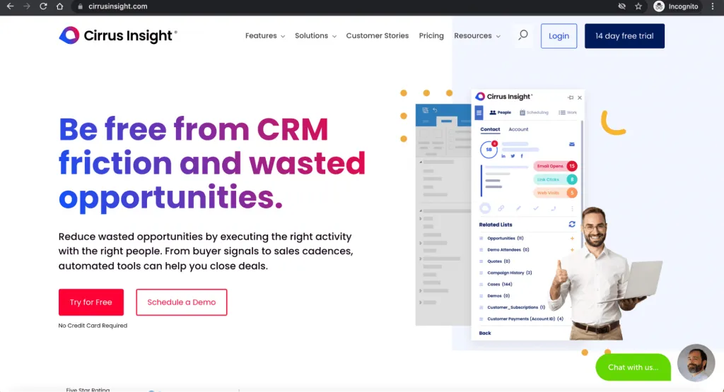 Cirrus Insight home page