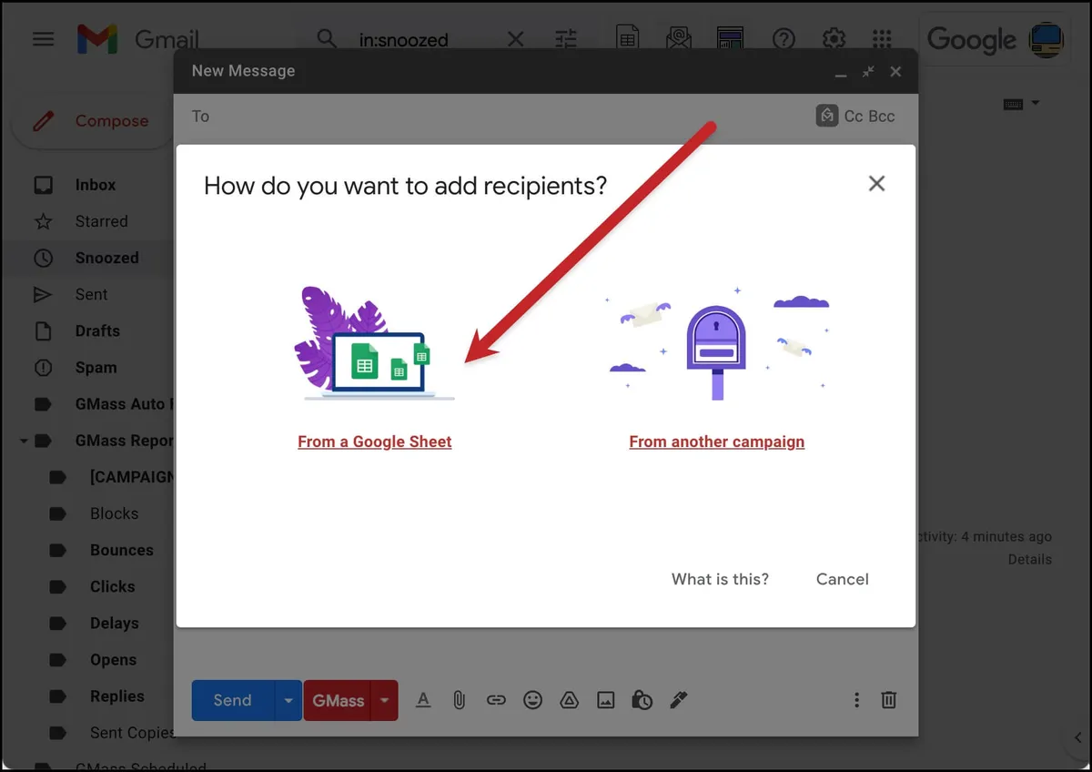 Add from a Google Sheet