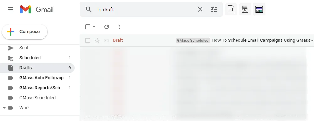 draft folder