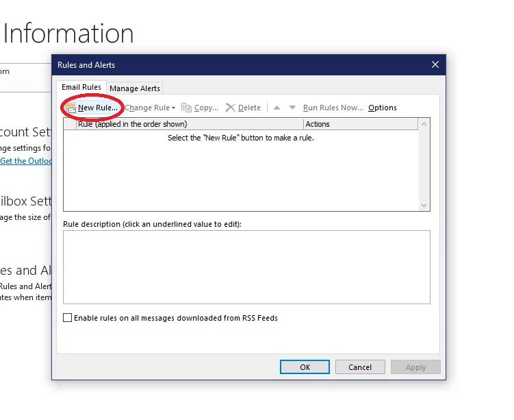 click on new-rule tab