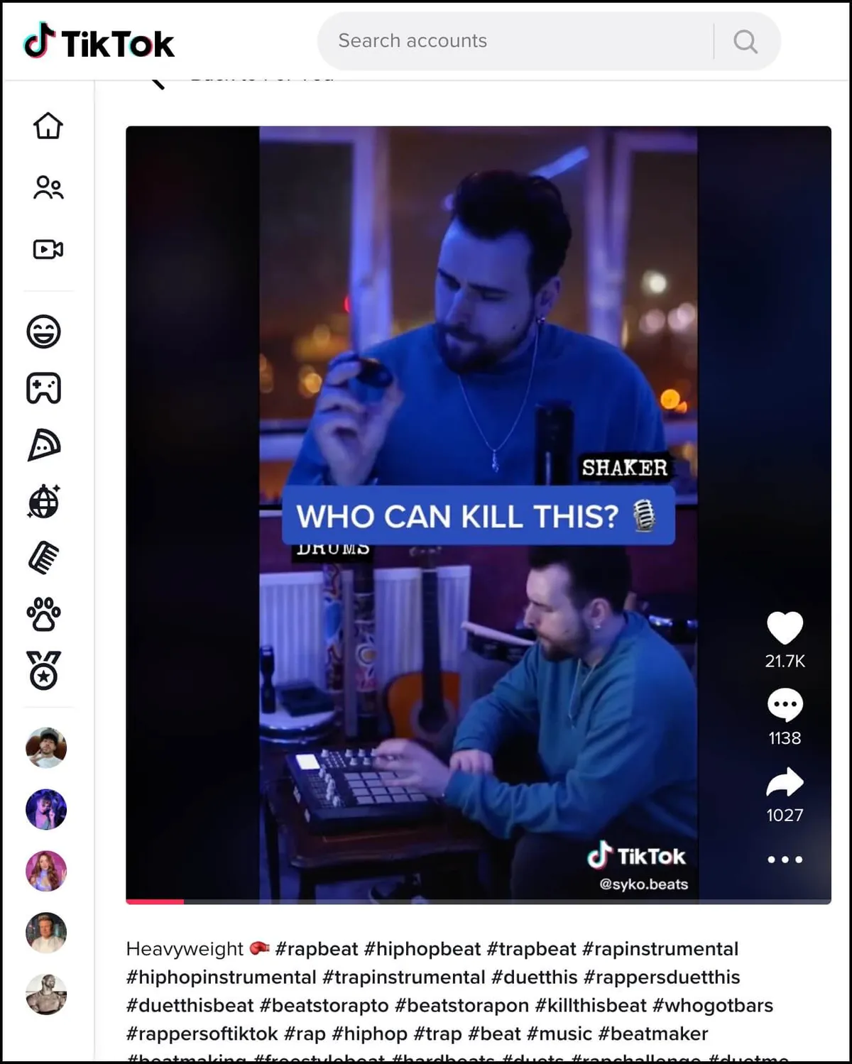 Tiktok call for duets