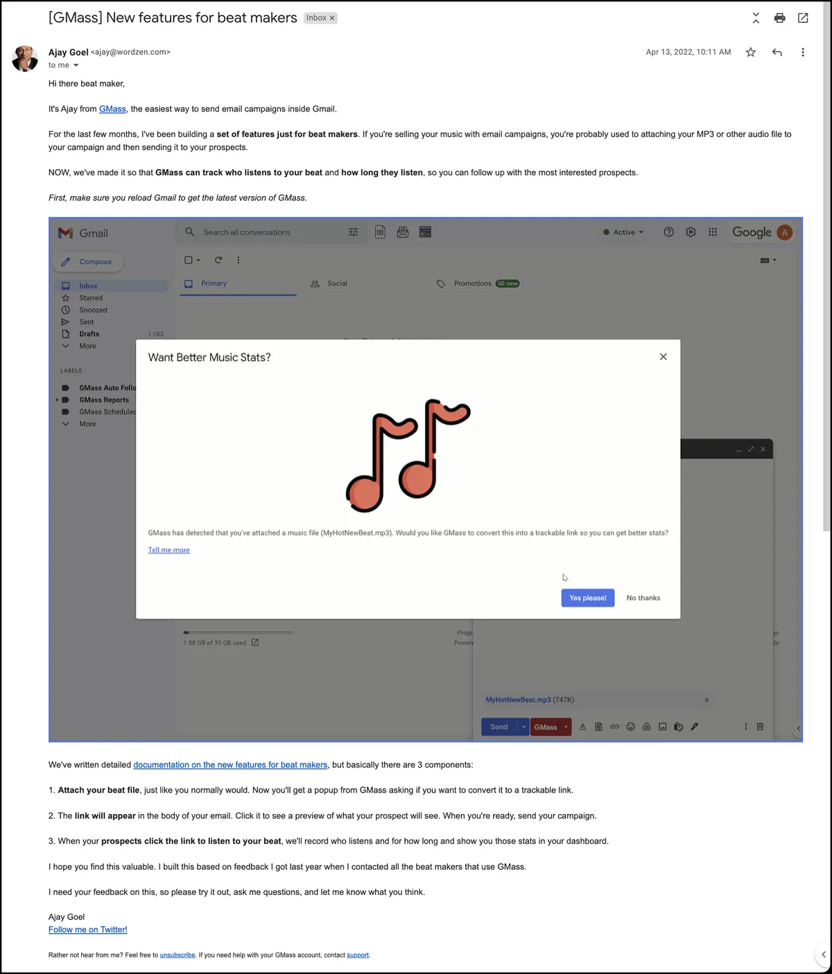 Final email with new subject