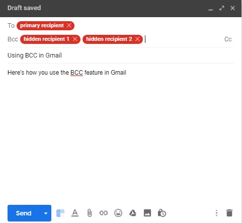 multiple bcc