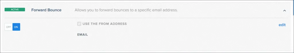 Sendgrid Bounce Settings