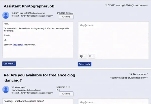The Reply Project in action