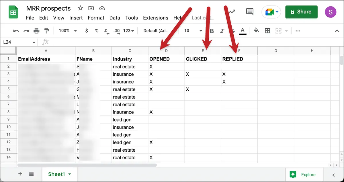 Writing campaign back to the sheet