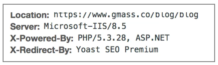 Response header redirect