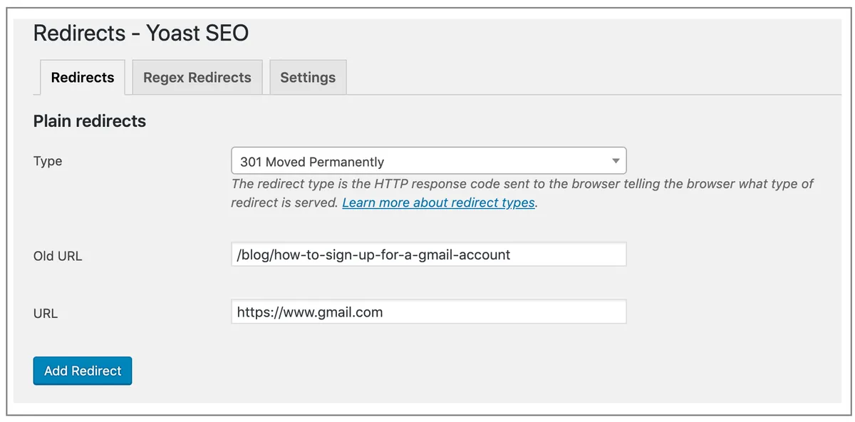 redirecting to a website
