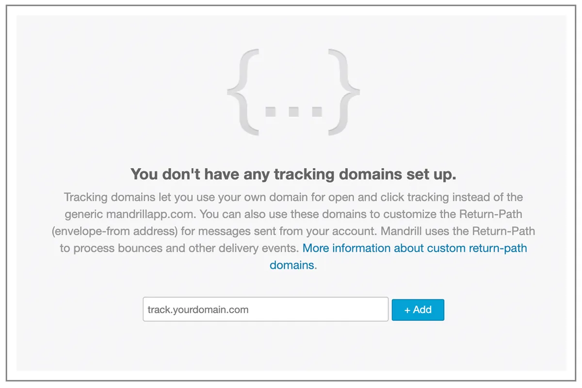 Mandrill tracking domain