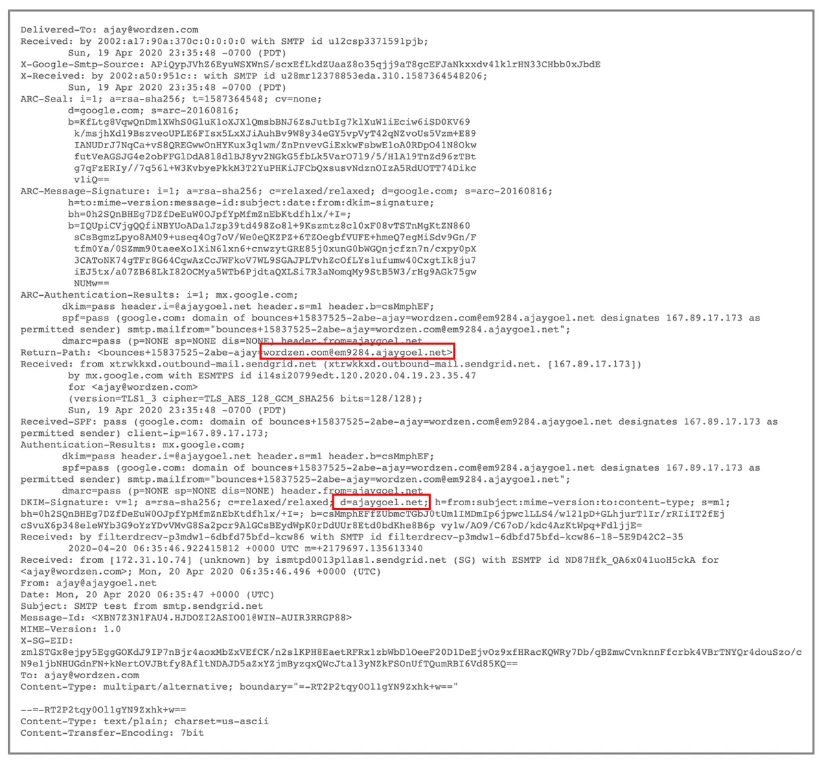 SendGrid DKIM and MAIL-FROM