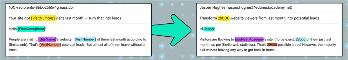 SpinMax retains mail merge personalization