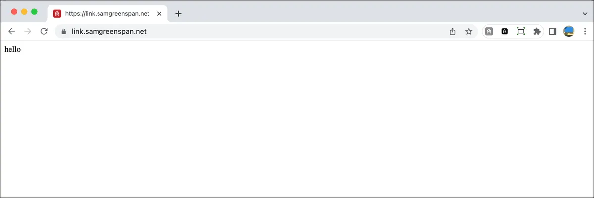 My https link is working