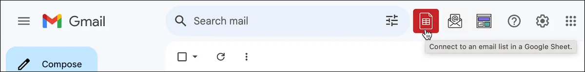 Click to connect to your Google Sheet