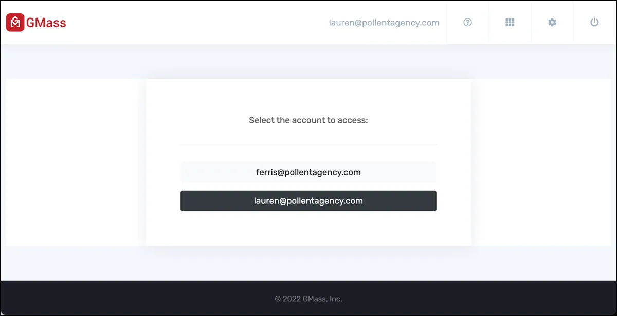Choosing dashboard
