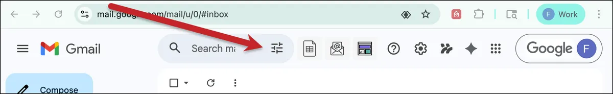 Click the filter icon