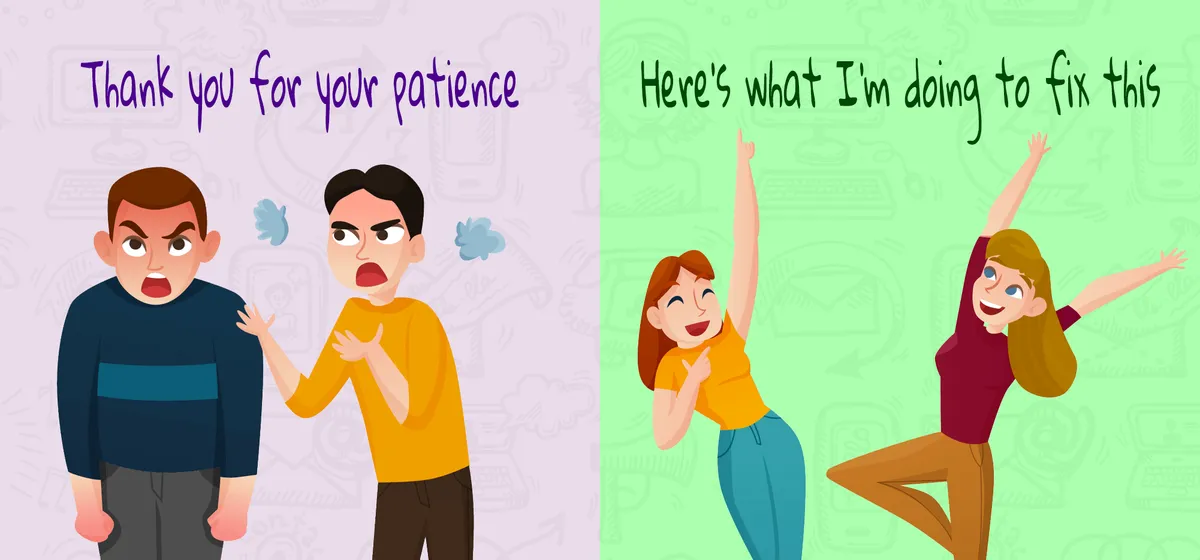 Customers Hate "Thank You For Your Patience" — 8 Better Options
