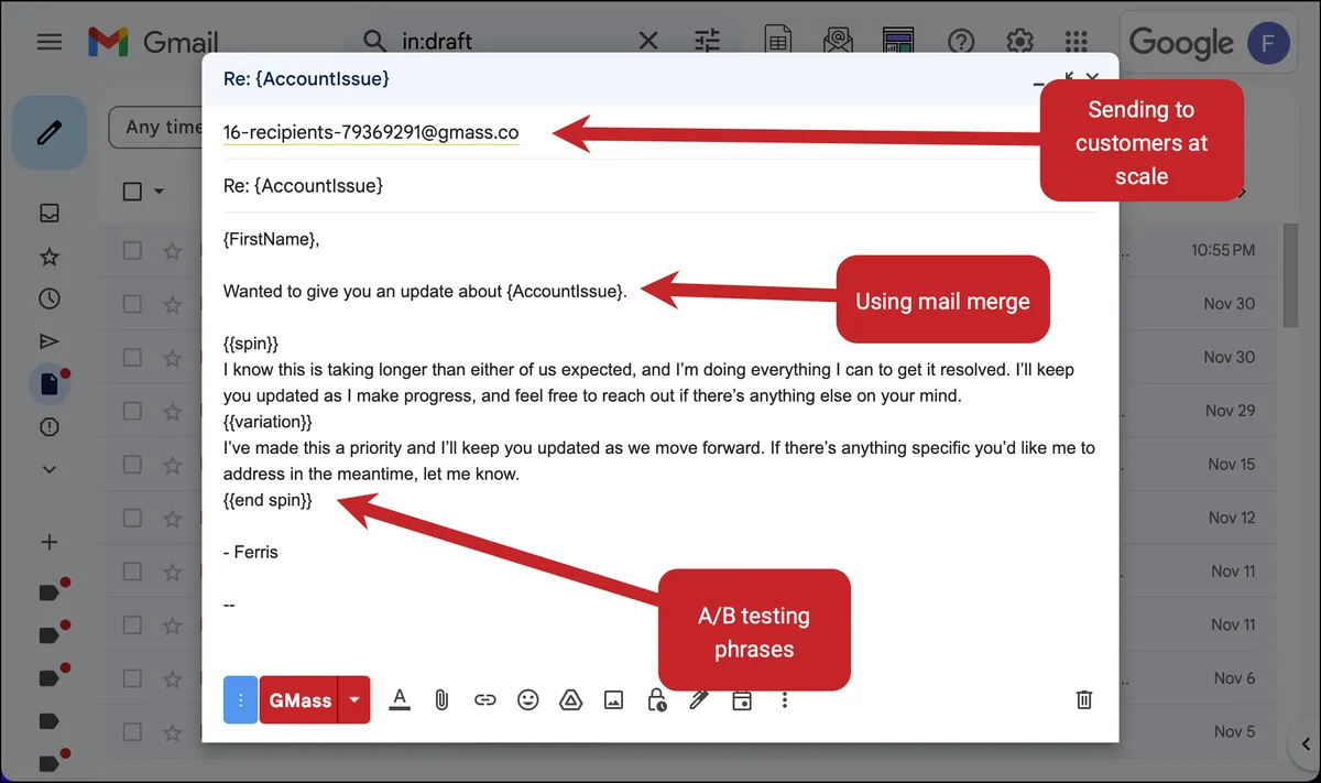 How to send to customers at scale