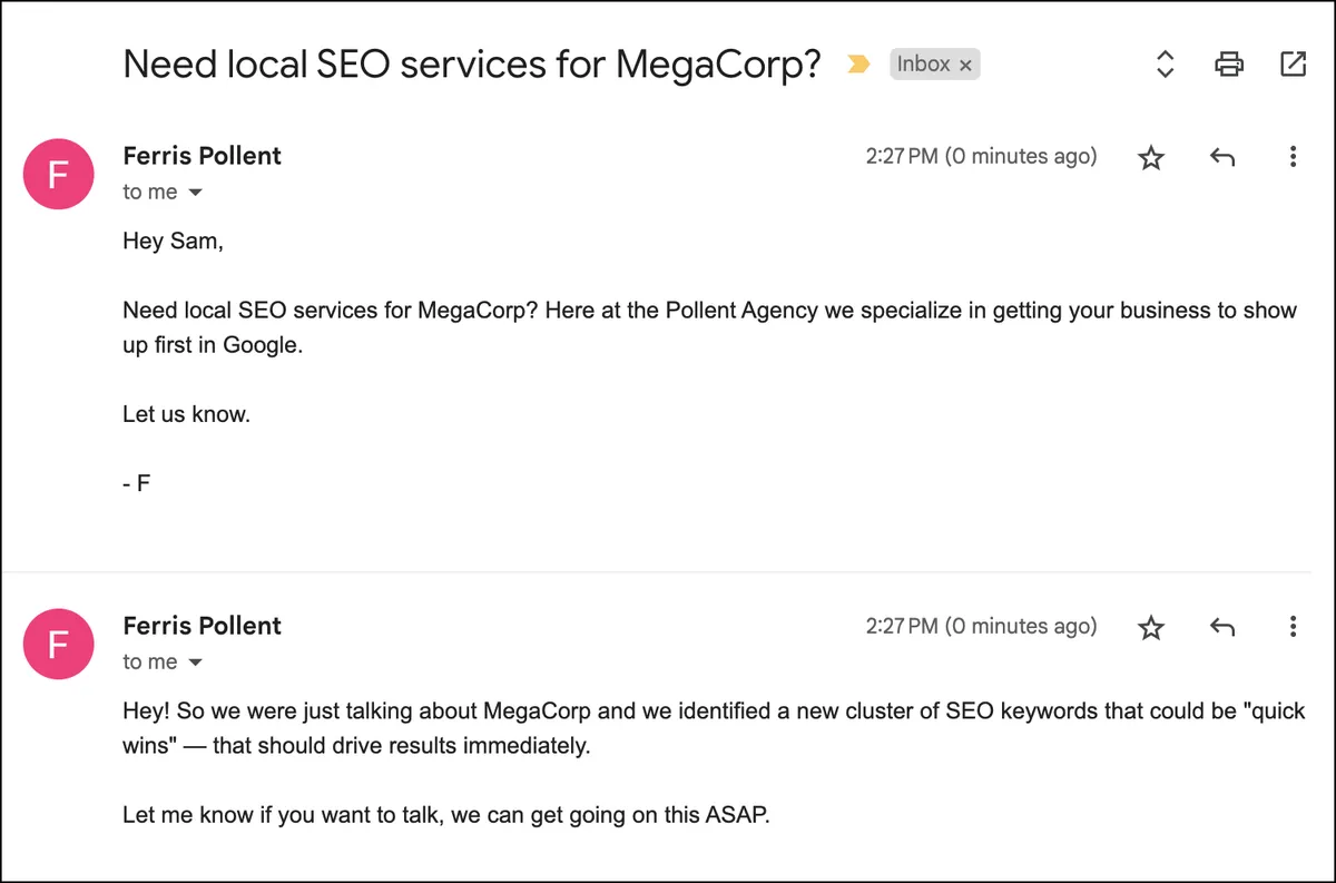 An idea for using triggers with cold email