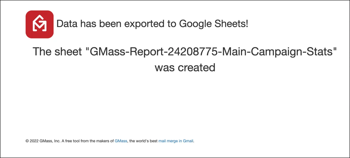 Sheet export is done