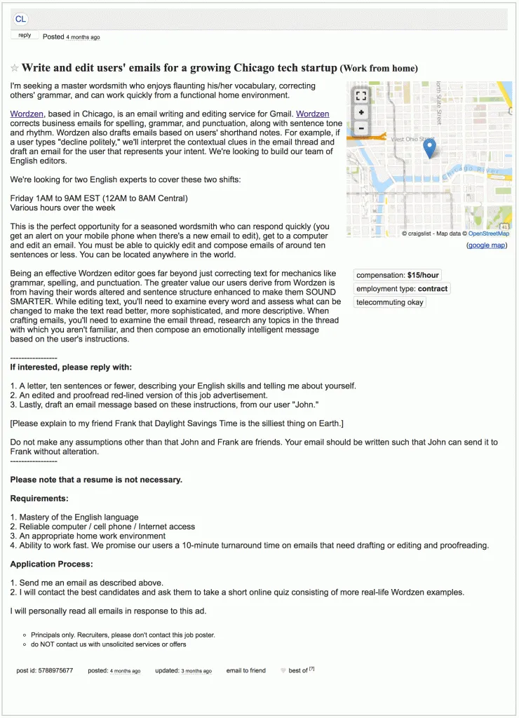 Using Gmail to easily manage responses to Craigslist ads