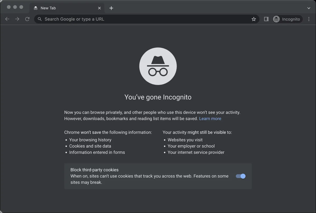 Open an incognito window