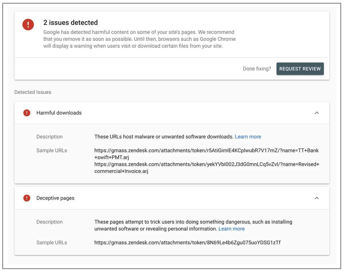 reasons for blacklisting
